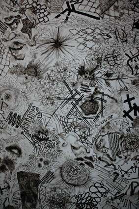 Oliver - Burned ceiling Symphonie - detail - Cook & Book Brussels, Belgium 2006