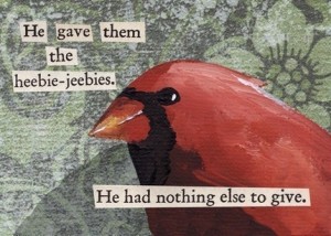 Heebie-jeebies Bird Magnet