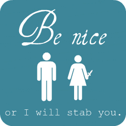 Be Nice Bloggess Art