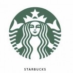 Starbucks coffee logo woman long hair and crown on green background