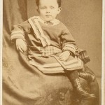 old sepia tone photo of child