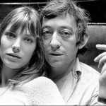 Jane Birkin and Serge Gainsbourg black and white