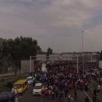 Refugees at Hungarian Serbian border