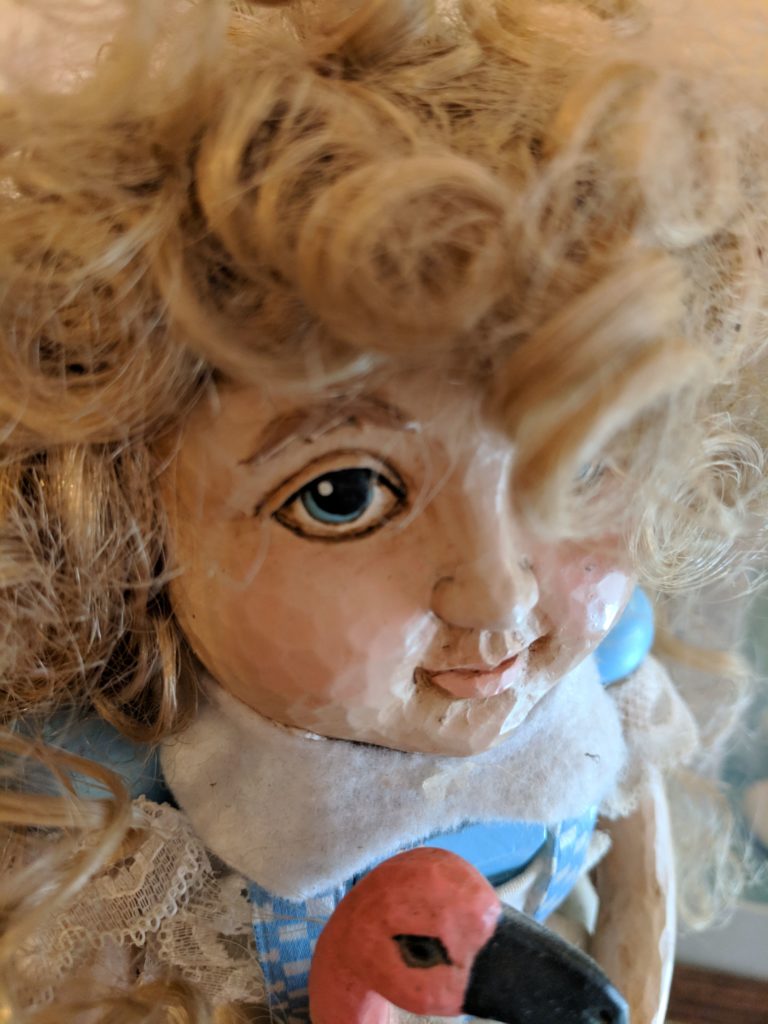 Close up of Alice In Wonderland nutcracker